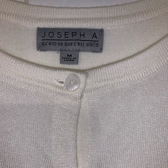 Joseph Allen Cream Button Front Cardigan-NWOT - Picture 8 of 16
